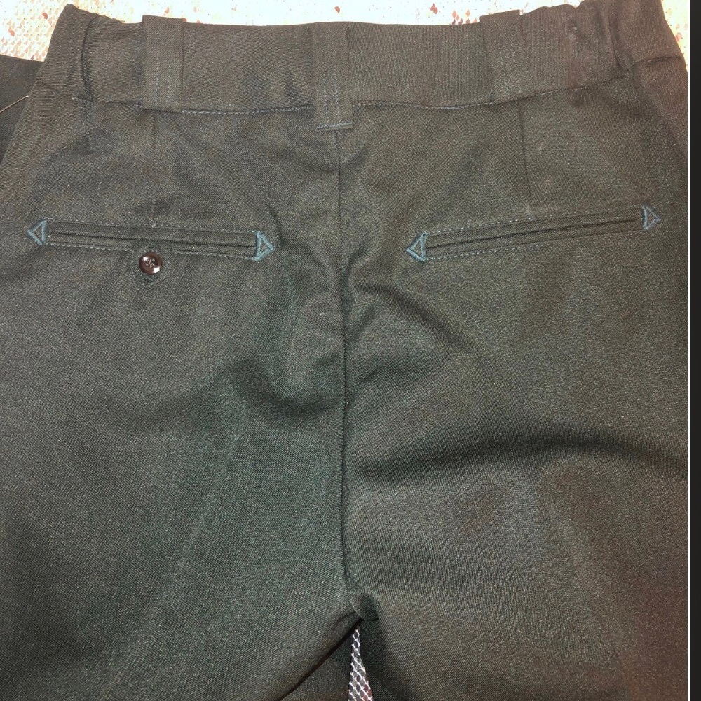 NWT Elbeco 8 green Occupational Pants, elastic waist, zip, hook closure, - Picture 2 of 5